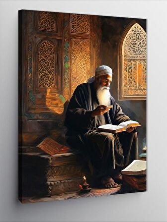 Kanvas Tablo Kur'An Okuyan Adam