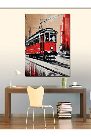 Kanvas Tablo Taksim Tramvayı