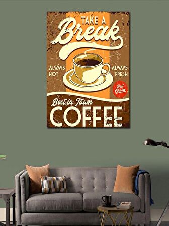 Kanvas Tablo Kahve Coffe Temalı