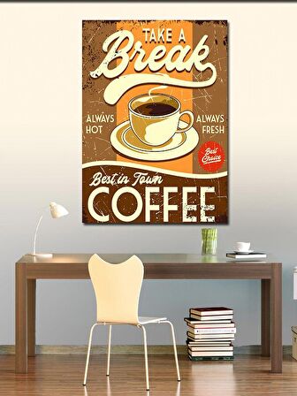 Kanvas Tablo Kahve Coffe Temalı