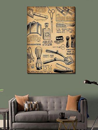 Kanvas Tablo Berber Temalı