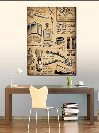 Kanvas Tablo Berber Temalı