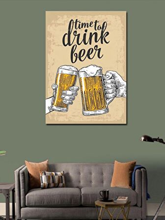 Kanvas Tablo Bira Saati