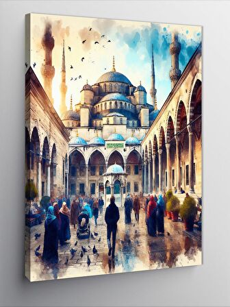Kanvas Tablo Cami Temalı