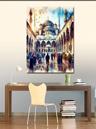 Kanvas Tablo Cami Temalı