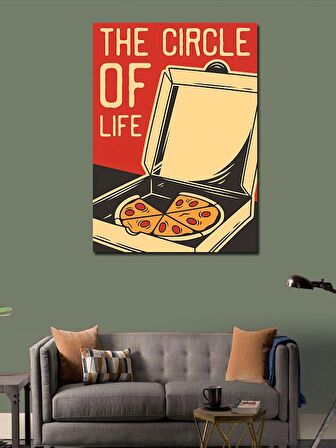 Kanvas Tablo Pizza Ve Yaşam