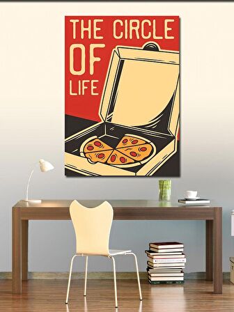 Kanvas Tablo Pizza Ve Yaşam