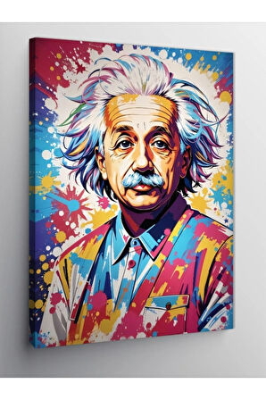 Kanvas Tablo Pop Art Albert Einstein