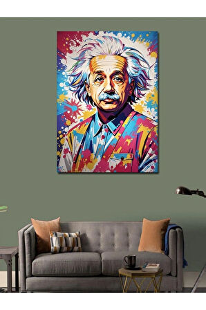 Kanvas Tablo Pop Art Albert Einstein
