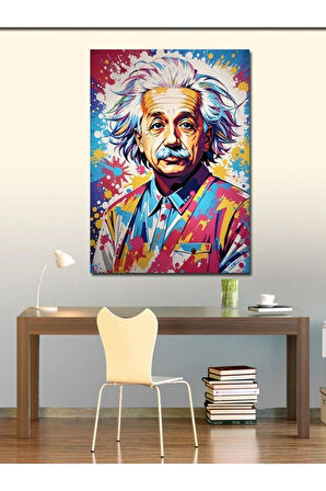 Kanvas Tablo Pop Art Albert Einstein