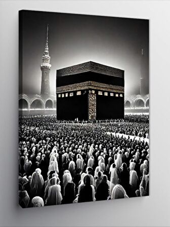 Kanvas Tablo Siyah Beyaz Kabe