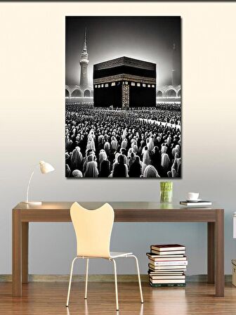 Kanvas Tablo Siyah Beyaz Kabe