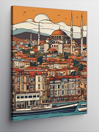 Kanvas Tablo İstanbul Temalı