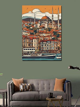 Kanvas Tablo İstanbul Temalı