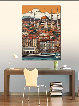 Kanvas Tablo İstanbul Temalı