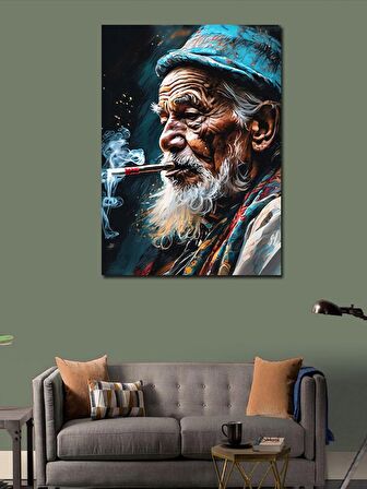 Kanvas Tablo Sigara İçen Adam