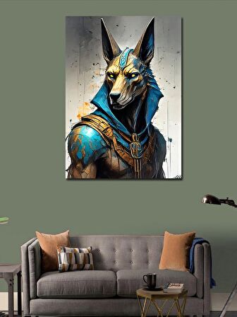 Kanvas Tablo Anubis Eski Mısır