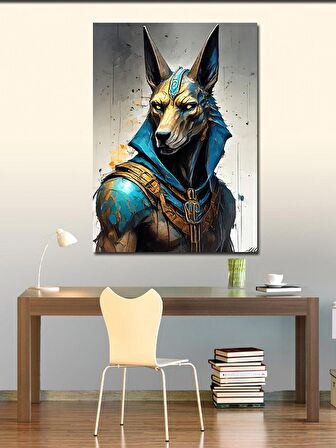 Kanvas Tablo Anubis Eski Mısır
