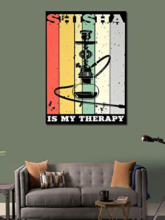 Kanvas Tablo Nargile Temalı