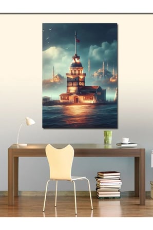 Kanvas Tablo İstanbul Kız Kulesi