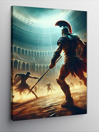 Kanvas Tablo Arenadaki Gladyatör