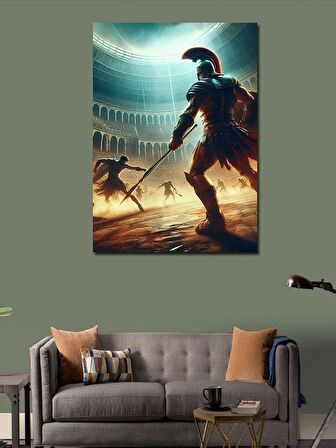 Kanvas Tablo Arenadaki Gladyatör