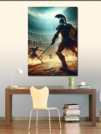 Kanvas Tablo Arenadaki Gladyatör