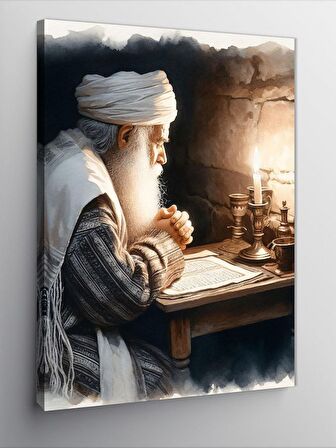 Kanvas Tablo Dua Eden Yaşlı Adam