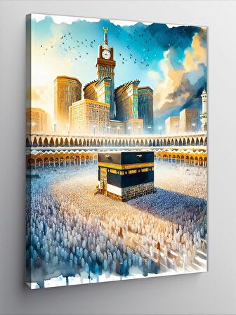 Kanvas Tablo Sulu Boya Kabe Resmi