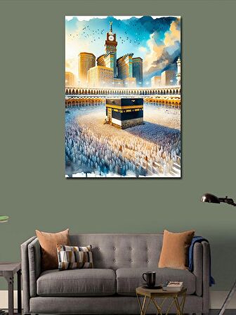 Kanvas Tablo Sulu Boya Kabe Resmi