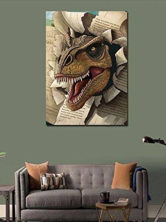Kanvas Tablo Dinozor