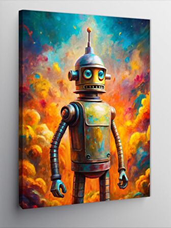 Kanvas Tablo Sevimli Robot