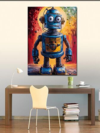 Kanvas Tablo Sevimli Robot