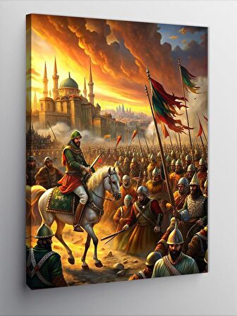 Kanvas Tablo İstanbul'Un Fethi 1453