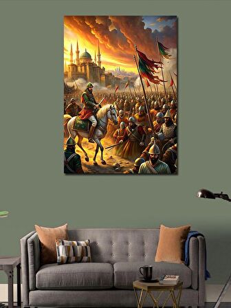 Kanvas Tablo İstanbul'Un Fethi 1453