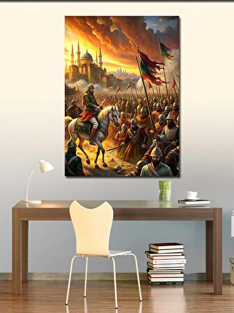 Kanvas Tablo İstanbul'Un Fethi 1453