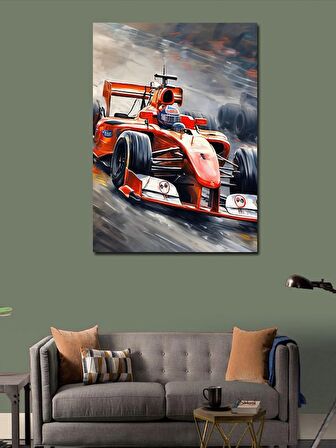 Kanvas Tablo Formula 1 Aracı