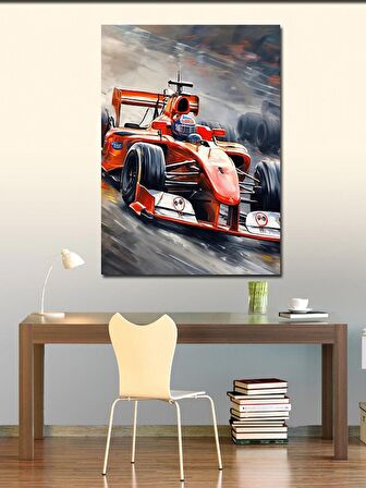 Kanvas Tablo Formula 1 Aracı
