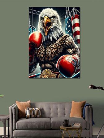 Kanvas Tablo Amerikalı Boksör Kartal