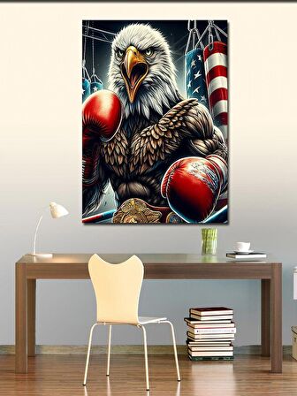 Kanvas Tablo Amerikalı Boksör Kartal