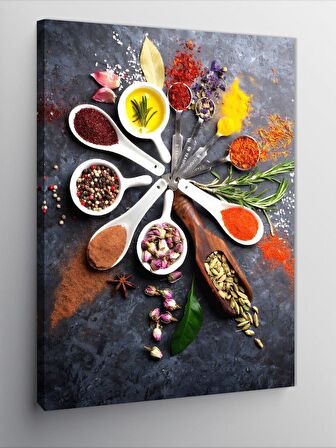Kanvas Tablo Bahratlar Mutfak Temalı