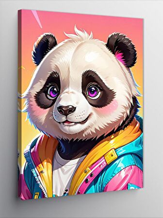 Kanvas Tablo Sevimli Panda