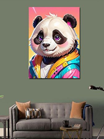 Kanvas Tablo Sevimli Panda