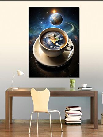 Kanvas Tablo Fincandaki Dünya