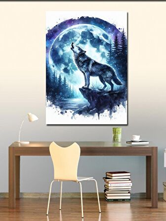 Kanvas Tablo Uluyan Bozkurt Ve Ay