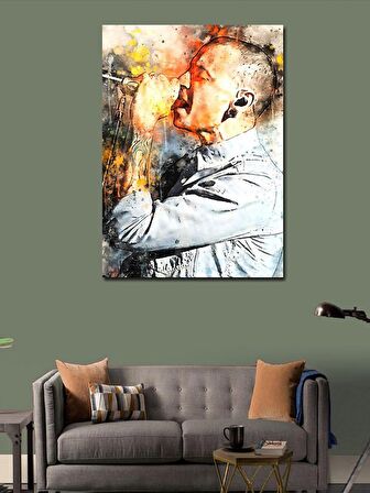Kanvas Tablo Chester Bennington Linkin Park