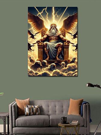 Kanvas Tablo Kartallar Ve Zeus