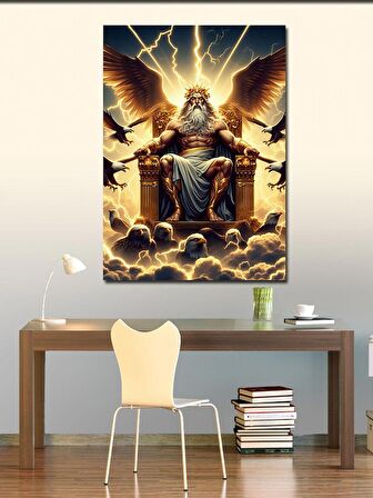 Kanvas Tablo Kartallar Ve Zeus