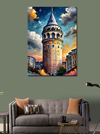 Kanvas Tablo Galata Kulesi İstanbul