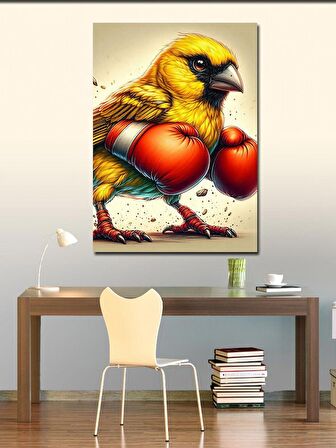 Kanvas Tablo Boksör Kuş